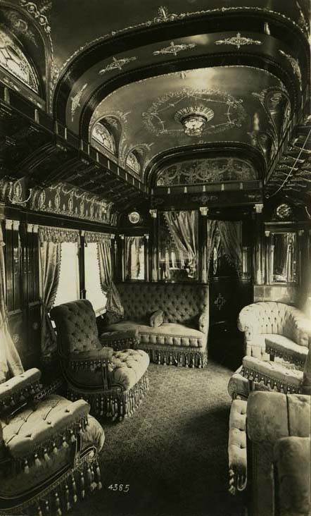 Pullman “Countess” luxury train car built in 1893 for the World’s Fair in Chicago