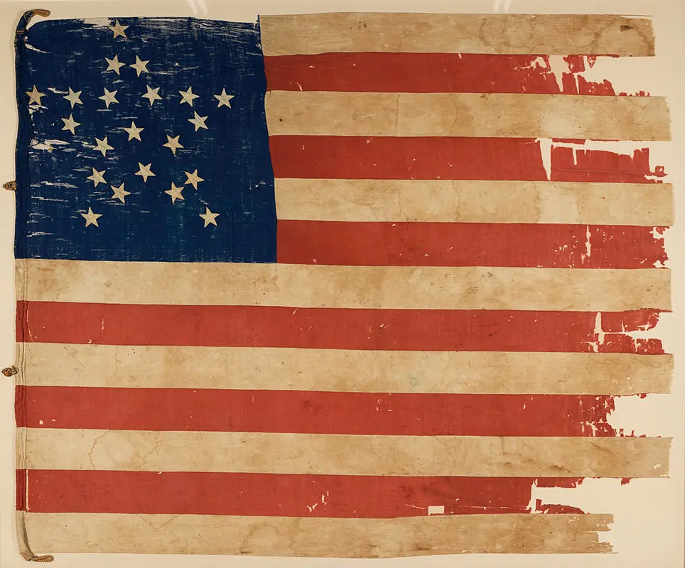 Image of 21 star flag.