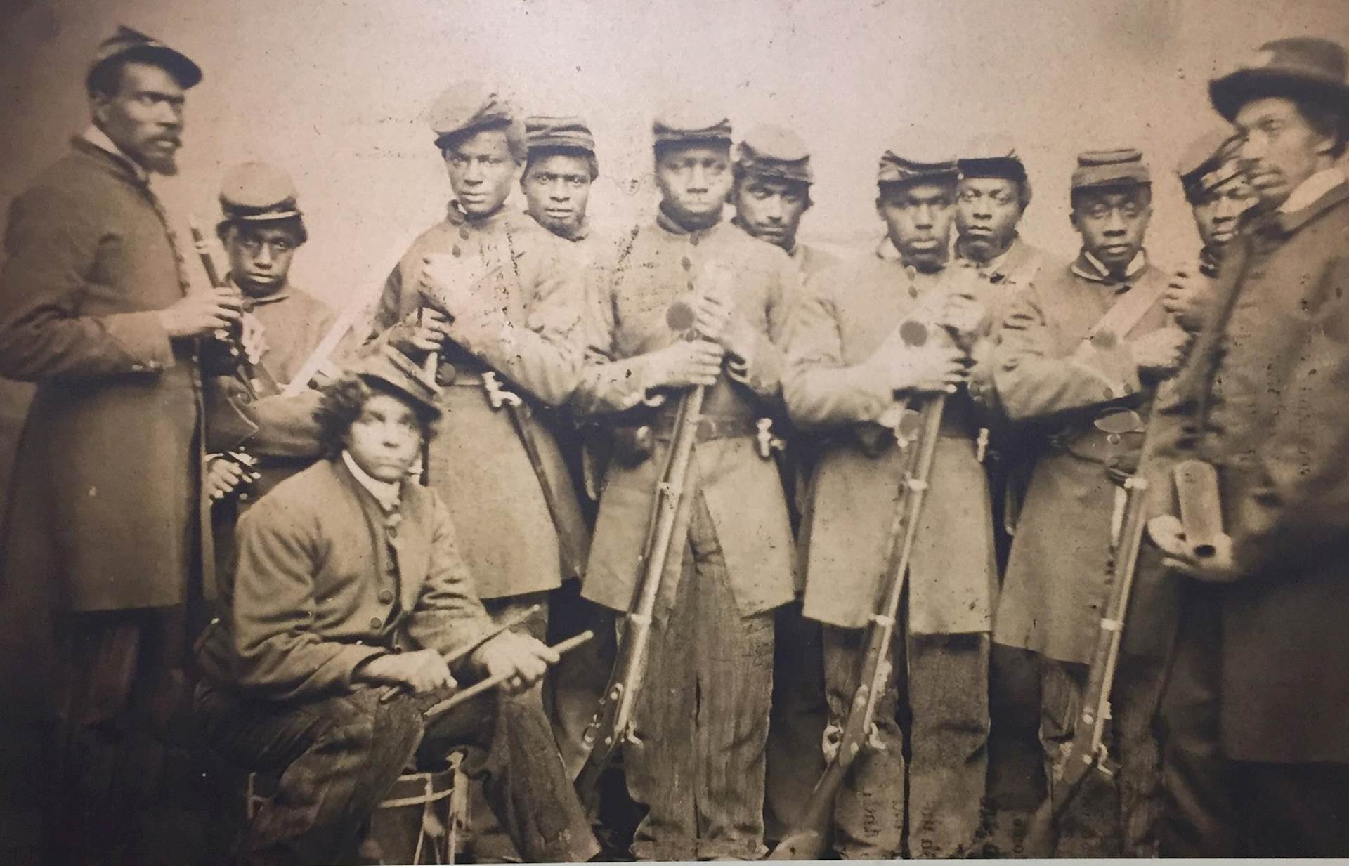 Black troops during the Civil War.