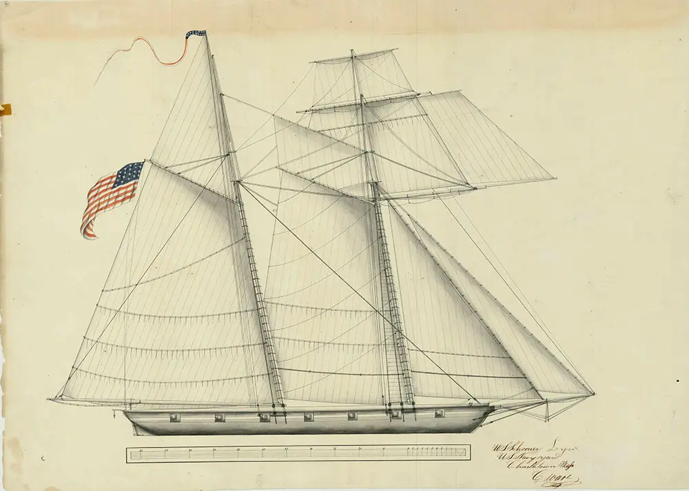 Flag on USS Lynx