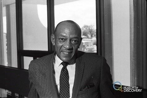 Jesse Owens at the Colorado State University. (Fort Collins Coloradoan, 1968)