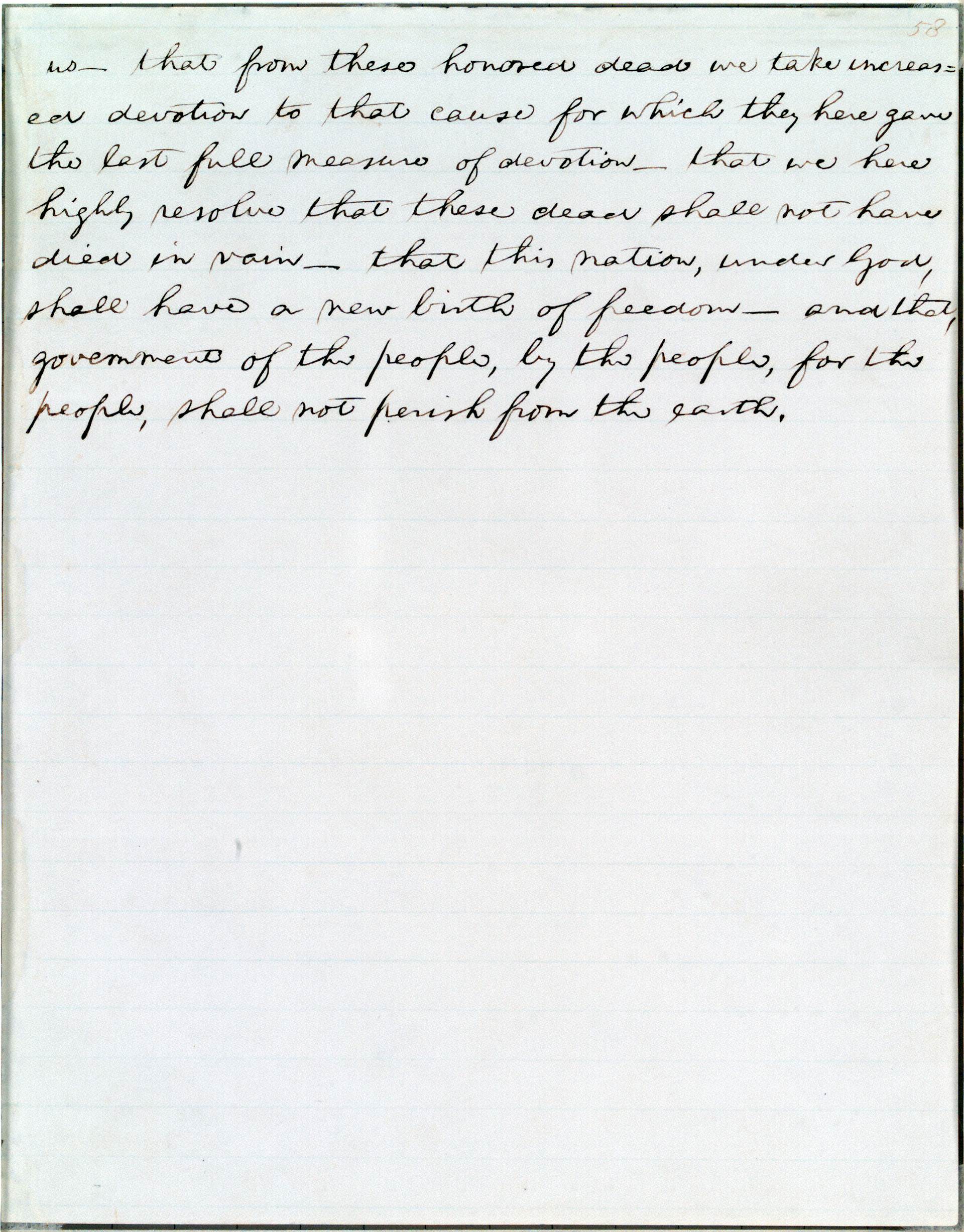Gettysburg Address Page 2