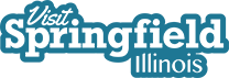 Visit Springfield Illinois logo in a light blue color