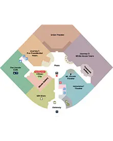 Map of the Abraham Lincoln Presidential Museum